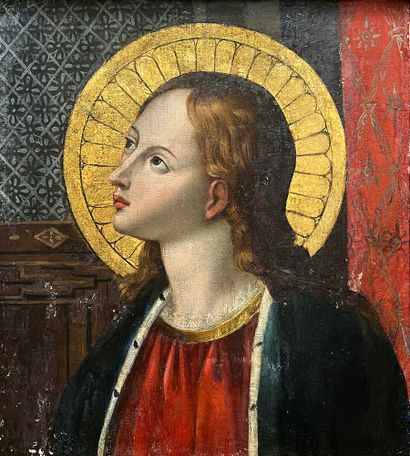 ECOLE ITALIENNE, XIXEME SIECLE Holy Virgin
Canvas
43 x 56 cm
(restorations, foxe...