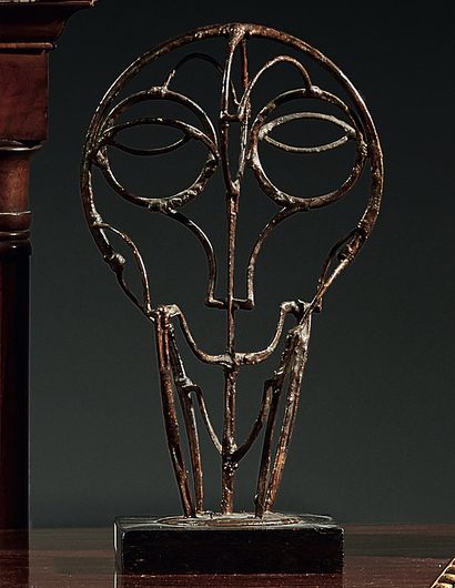 Stanley TOMSHINSKY (1935-2004) Noah, 1965
Iron sculpture on wooden base, signed,...