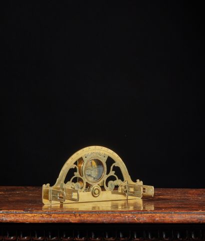 null Engraved brass graphometer signed BUTTERFIELD Paris
France 18th century
L. 23...