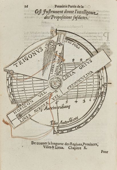 APIAN (Pierre) Cosmographie, ou Description des quatre parties du monde, contenant...