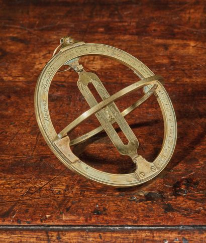 null Universal astronomical ring in engraved brass signed BEILBY in Bristol. The...