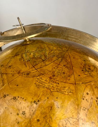 Jean-Baptiste FORTIN (1750-1831) & MESSIER (1730-1817) Celestial globe, the equatorial...