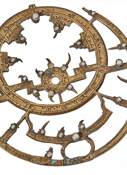 null Moroccan Astrolabe
Brass, unsigned, possibly attributable to the workshop of...