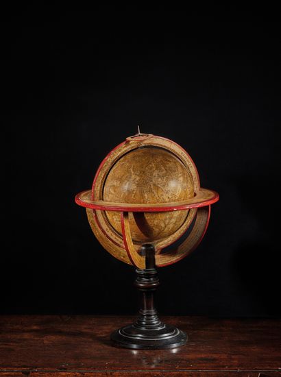 null Celestial globe in cardboard and paper engraved by Le Sieur
DELAMARCHE geographer...