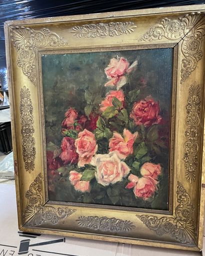 Madeleine LEMAIRE (1845-1928) Rose bouquet
Canvas, signed lower right
46 x 38 cm