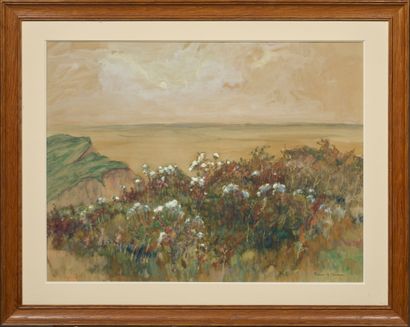 Robert PINCHON (1886-1943) Wild Coast
Watercolor gouache, signed lower right
45 x...