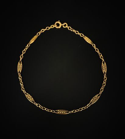 Bracelet en or 750 millièmes, composé d'une...