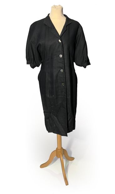 Yves Saint-Laurent variations robe en lin...