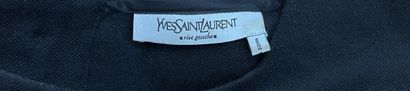 null Yves Saint-Laurent Left Bank. Black wool dress