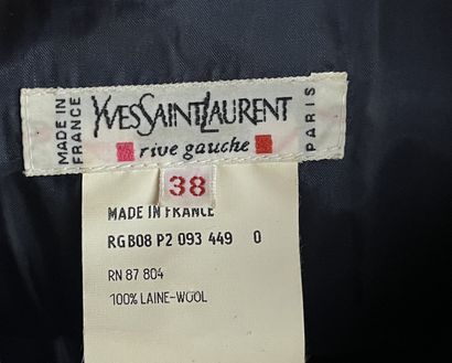 null Yves Saint-Laurent rive gauche veste en laine bleu marine taille 38