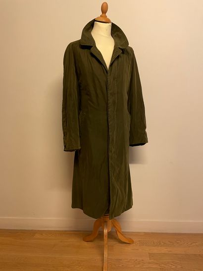 Hermès - Olive Green Raincoat (small stain...