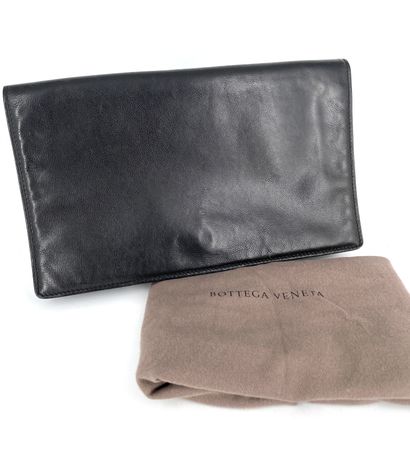 Bottega Venetta - Black leather clutch