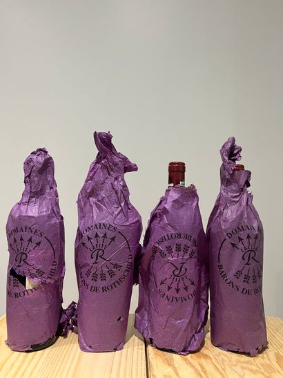 4 bouteilles CHATEAU LAFITE ROTSCHILD. 1...