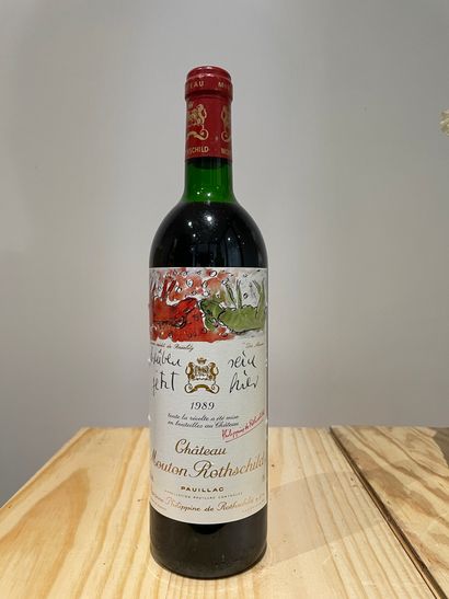 null 1 bottleCHATEAU MOUTON ROTSCHILD 1989. GCC1 Pauillac (level at the base of the...