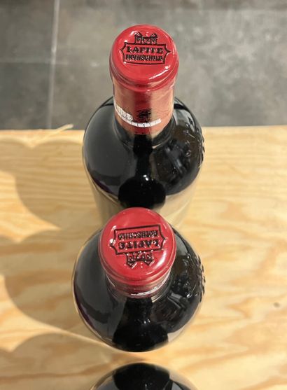 null 6 bouteilles CHATEAU LAFITE ROTSCHILD 1998 (étiquettes abîmées)
