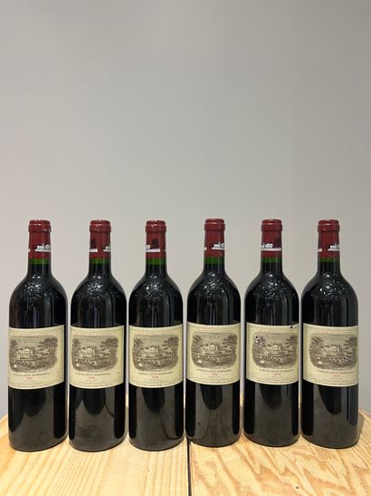 null 6 bouteilles CHATEAU LAFITE ROTSCHILD 1998 (étiquettes abîmées)