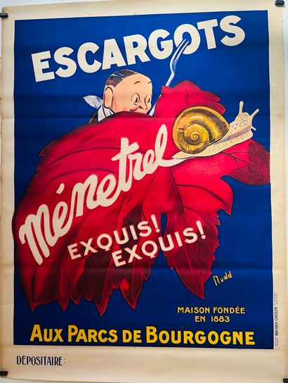 null RUDD. Escargots Ménetrel exquis ! Exquis ! Aux parcs de Bourgogne. Cica 1920....