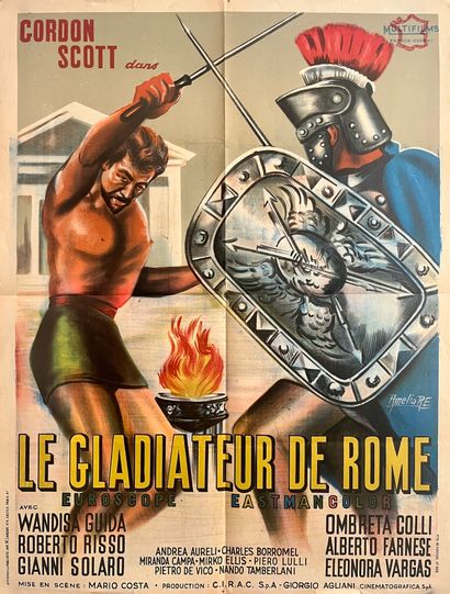 null LE GLADIATEUR DE ROME / IL GLADIATORE DI ROMA



Mario Costa. 1962. 



60x80...