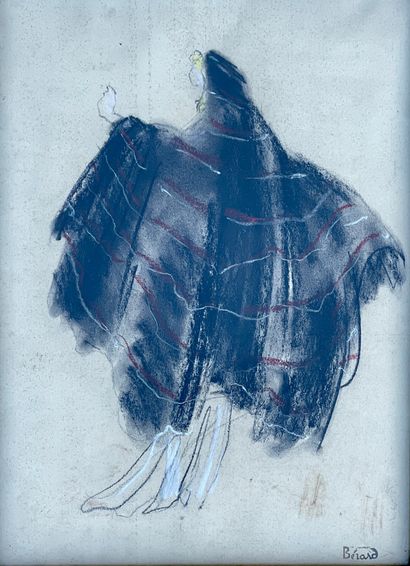 CHRISTIAN BERARD (1909-1942) dit Bébé Projet de costume Alix pour La Guerre de Troie...