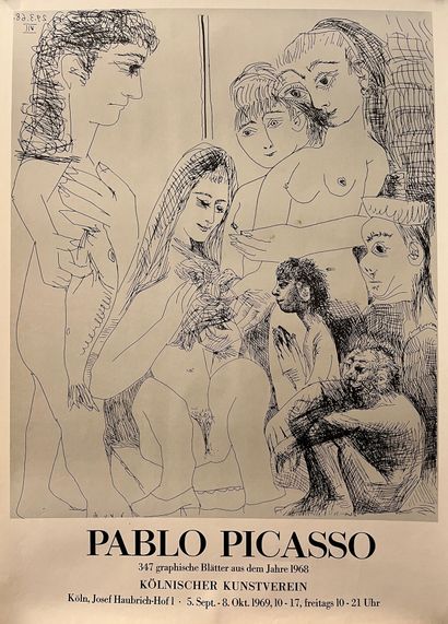 PICASSO Pablo 347 graphische Blätter aus dem Jahre 1968. Kölnis-cher Kunstverein....