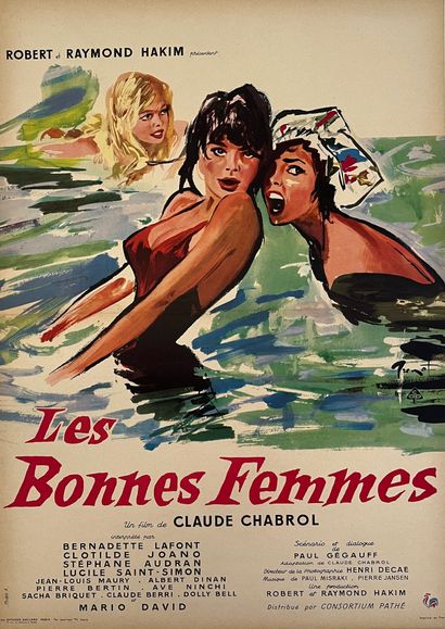 LES BONNES FEMMES Claude Chabrol. 1960. 40x60...