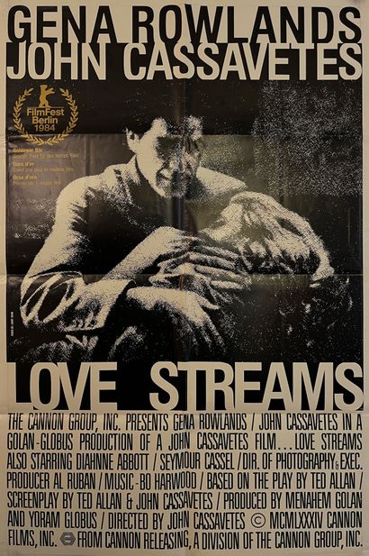 null LOVE STREAMS John Cassavetes. 1984. 67x102 cm. Affiche suisse. Larry Shaw. Sans...
