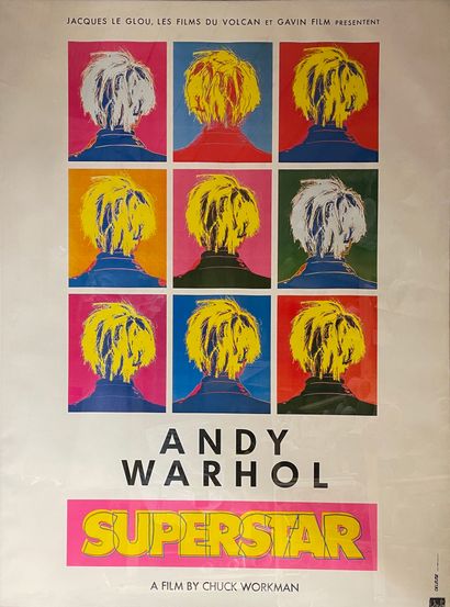 WARHOL Andy Superstar. Un film de Chuck Workman. 1990. Affiche offset. Deleuse. Affiches...