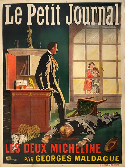 LEONNEC Georges Le Petit Journal. Les deux Micheline par Georges Maldague. 1913....