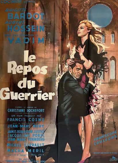 null LE REPOS DU GUERRIER Roger Vadim. 1962. 120x160 cm. Affiche française. Georges...