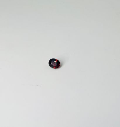null Rare Oval Red Zircon weighing 1.30 ct