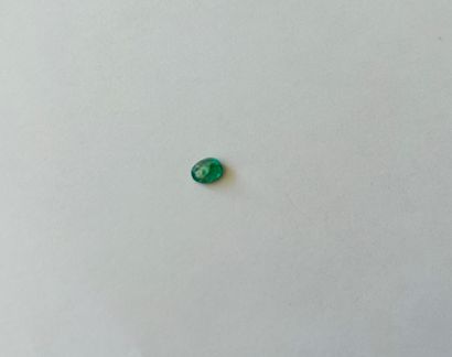 null Oval faceted emerald weighing 0.79 ct- Probable provenance ZAMBIA - Unheated...