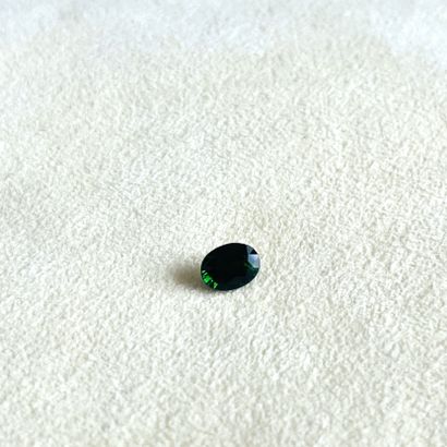 null Faceted oval green tourmaline weighing 1.53 cts - Probable provenance AFGHANISTAN...