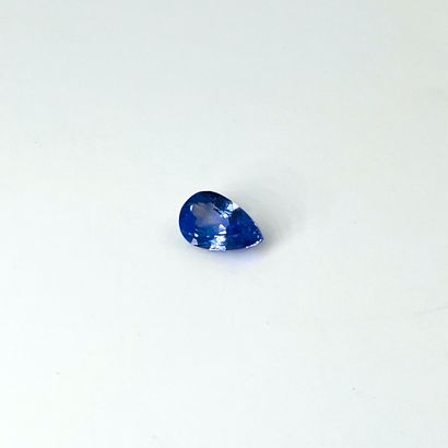null Tanzanite pear cut weighing 2.06 cts Accompanied by a certificate AIG attesting...
