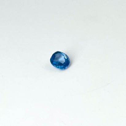 null Cushion sapphire weighing about 1 ct probably Ceylon unheated