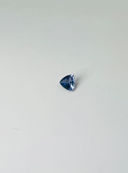 null Tanzanite taille trillion pesant 1.41 cts