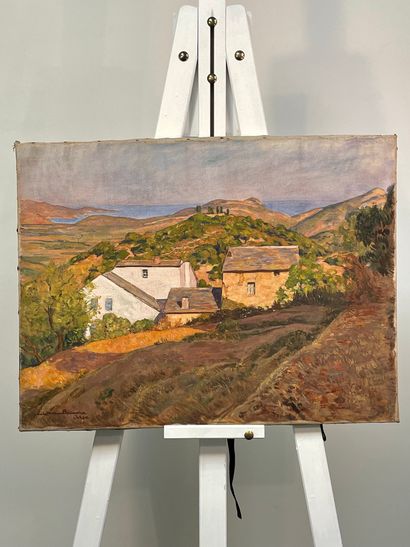 null "Corsican landscape" - Emile Marie Beaume 

Oil on canvas, signed lower left...