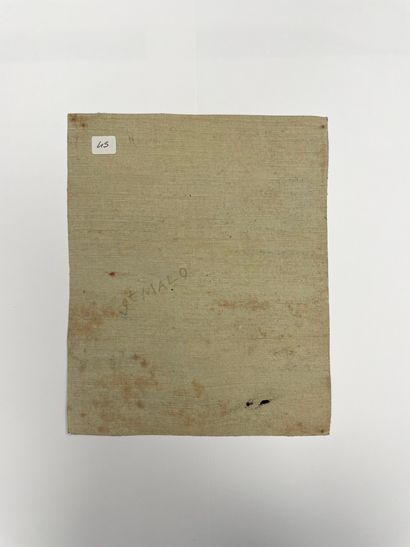 null "St Malo" - Émile Marie Beaume 

Huile sur toile sans châssis (découpée), signée...