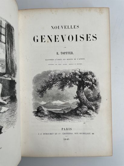 Topffer, Rodolphe. Nouvelles génevoises.
Ill. par l'auteur. Paris, J.-J. Dubochet...