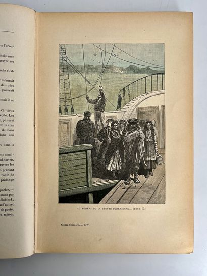Jules Verne. # Michel Strogoff / Un drame au Mexique.
Ill. par Férat. Paris, Bibliothèque...