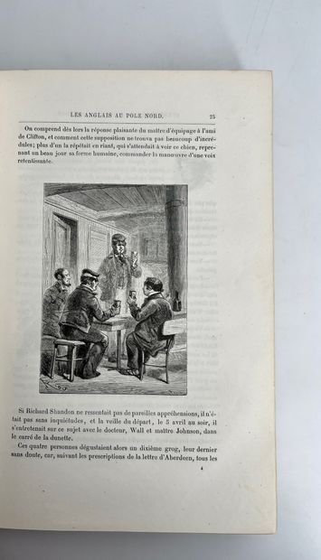 Jules Verne. Voyages and adventures of captain Hatteras.
Ill. by Riou. Paris, Bibliothèque...