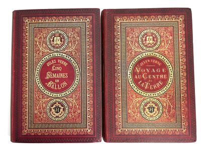 # Lot of two Jules Verne with initials forming...