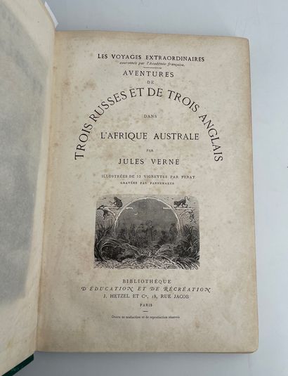 Jules Verne. Adventures of 3 Russians and 3 Englishmen in Southern Africa.
Ill. by...