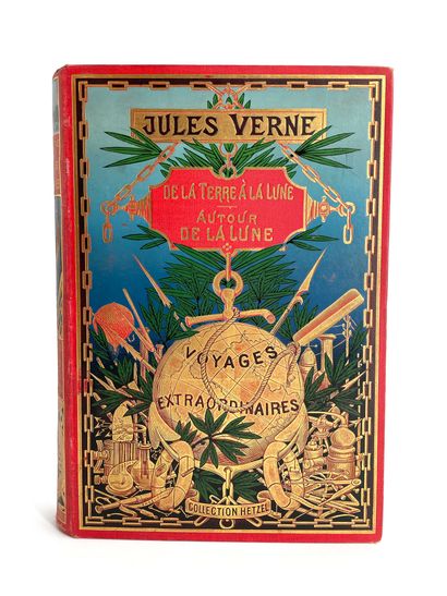 Jules Verne. De la Terre à la Lune / Autour de la Lune.
Ill. par De Montaut (De la...