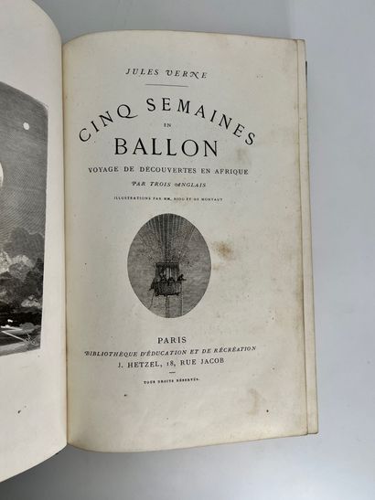 Jules Verne. Five weeks in a balloon. Voyage of discovery in Africa by three Englishmen.
Ill....