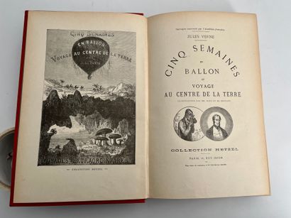 Jules Verne. Five weeks in a balloon / Journey to the center of the Earth Ill. by...