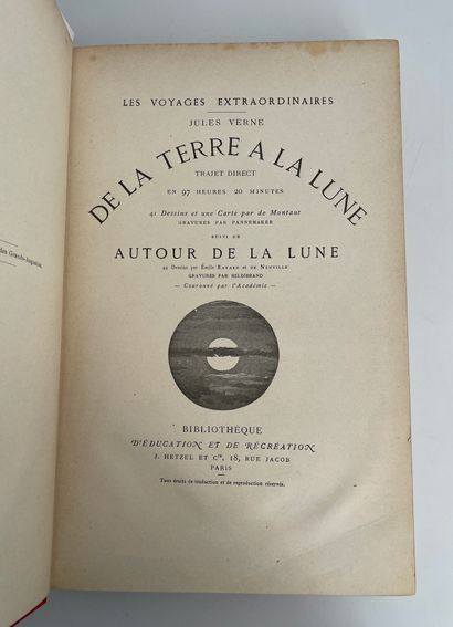 Jules Verne. From the Earth to the Moon / Around the Moon.
Ill. by De Montaut (De...