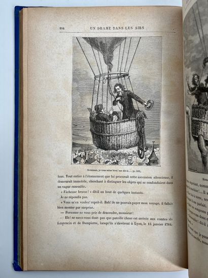 Jules Verne. Le docteur Ox / Le tour du monde en 80 jours.
Ill. par Bertrand, Froelich,...