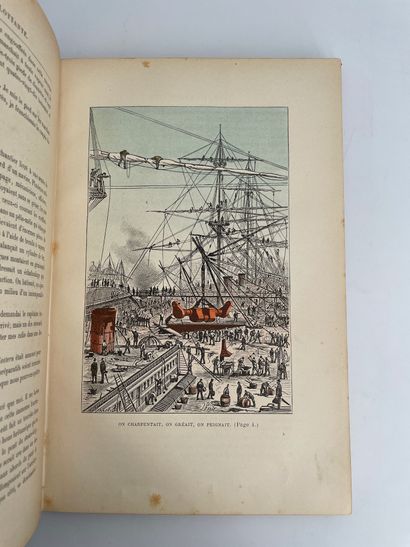 Jules Verne. Une ville flottante / Les forceurs de blocus.
Ill. par Férat. Paris,...