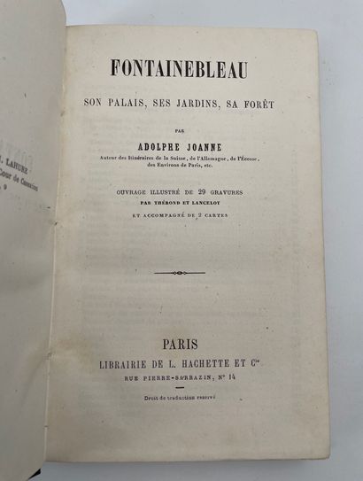 Joanne, Adolphe. Moléri, M. Itinéraires Illustrés. De paris à Nantes / Fontainebleau...