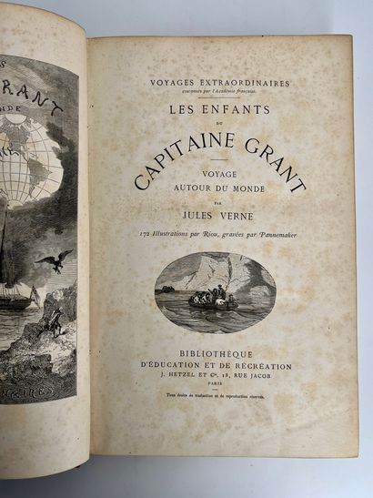 Jules Verne. # Les Enfants du capitaine Grant.
Ill . par Riou. Paris, Bibliothèque...